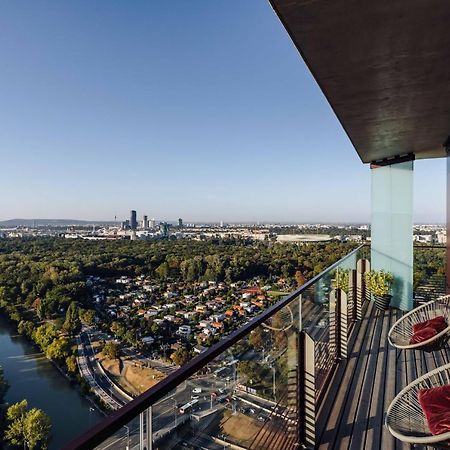 Design Apartment With Amazing View Over Vienna 2 Esterno foto