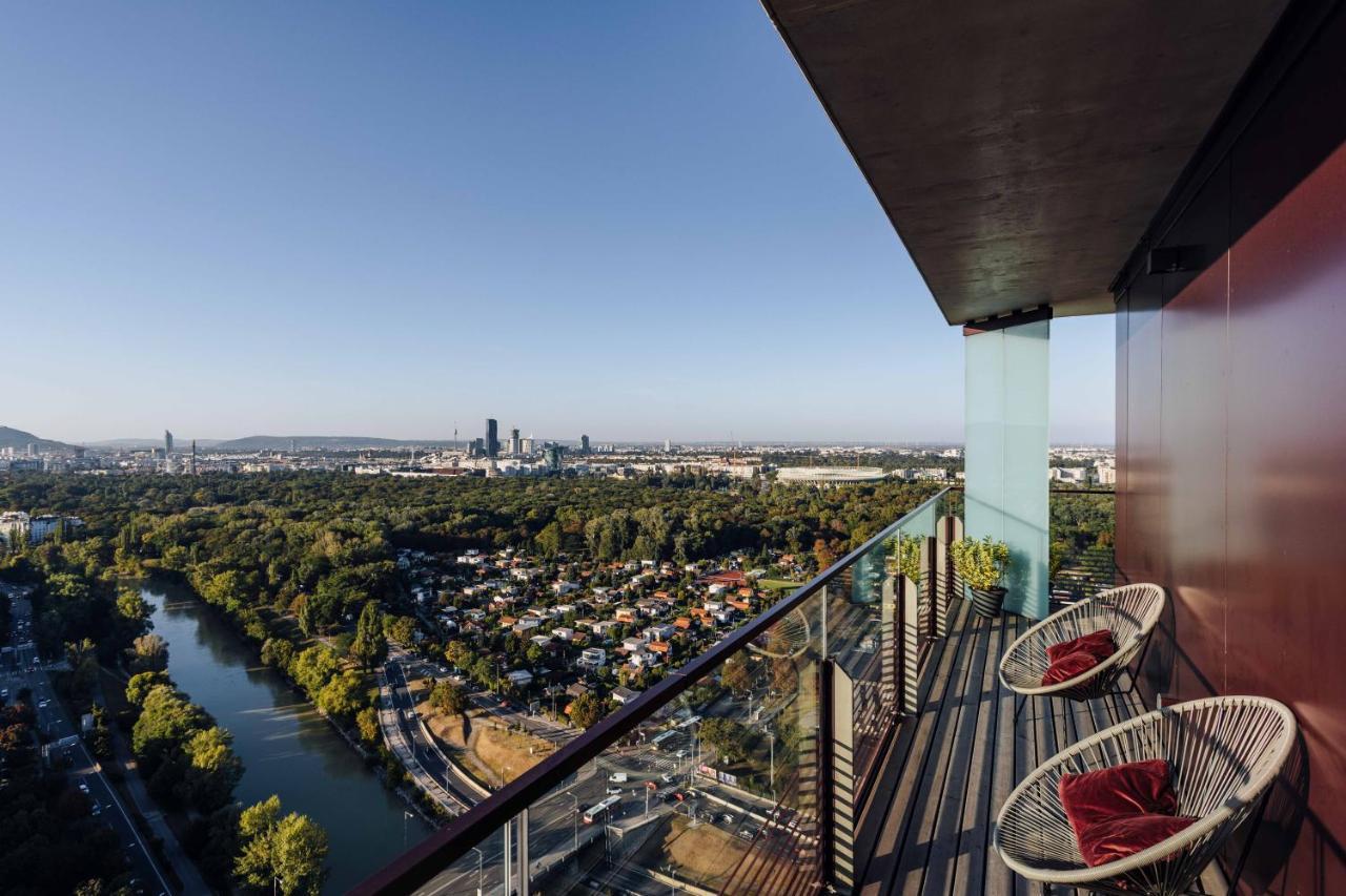 Design Apartment With Amazing View Over Vienna 2 Esterno foto