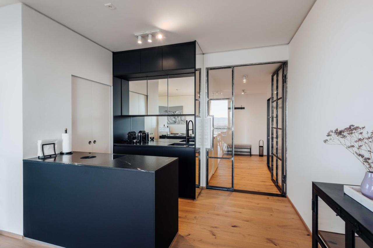 Design Apartment With Amazing View Over Vienna 2 Esterno foto