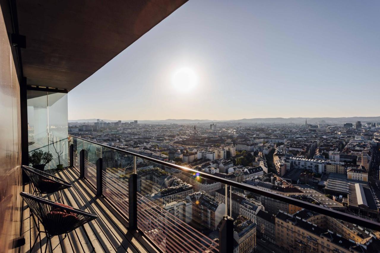 Design Apartment With Amazing View Over Vienna 2 Esterno foto